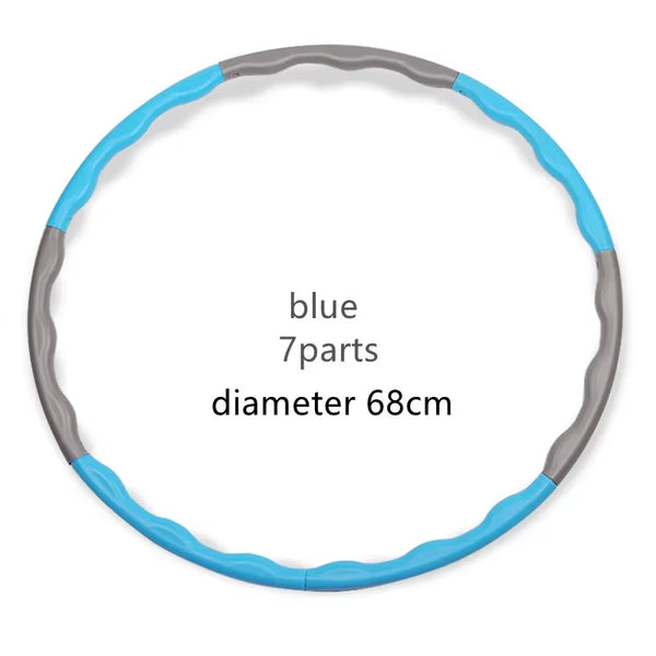 1X 9/8/7 Tubes Yoga Detachable Pilates Hoop Waist Exercise Slimming Sports Hoops Body Building Massage Gym Loss Weight Hoop