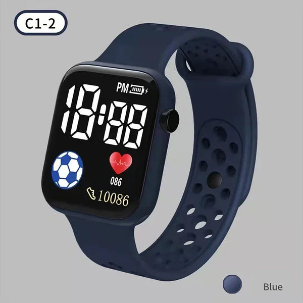 Kids Watches LED Digital Kids Watch Silicone Strap Cartoon Electronic Wristwatch Sports Clock for Boys and Girls Gifts