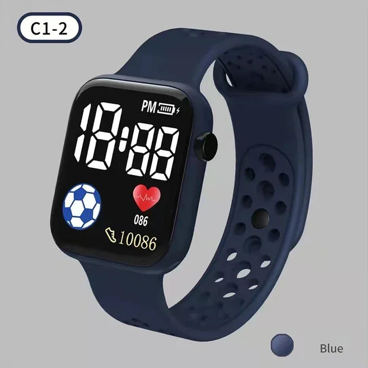 Kids Watches LED Digital Kids Watch Silicone Strap Cartoon Electronic Wristwatch Sports Clock for Boys and Girls Gifts